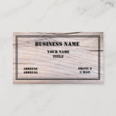 Carte de visite de conception de constructeur et (Devant)