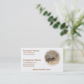 Carte de visite de conception de coyote (Debout devant)