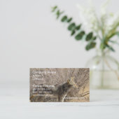 Carte de visite de conception de coyote (Debout devant)
