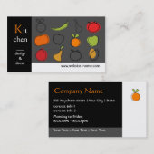 Carte de visite de conception de cuisine (Devant / Derrière)