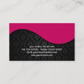 Carte de visite de conception de damassé de (Dos)
