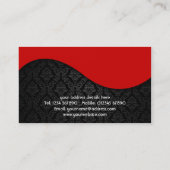 Carte de visite de conception de damassé de (Dos)