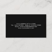 Carte de visite de conception de démarrage (Dos)