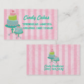 Carte de visite de conception de gâteau (Devant / Derrière)