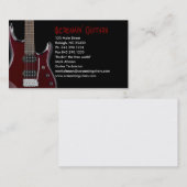 Carte de visite de conception de guitare (Devant / Derrière)