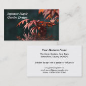 Carte de visite de conception de jardin de (Devant / Derrière)