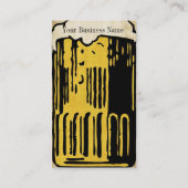 Carte de visite de conception de la bière (Dos)