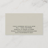 Carte de visite de conception de logo (Dos)