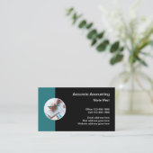 Carte de visite de conception de logo professionn (Debout devant)