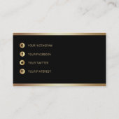 Carte de visite de conception de logo professionne (Dos)