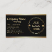 Carte de visite de conception de logo professionne (Devant)