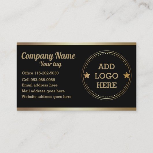 Carte de visite de conception de logo professionne (Devant)