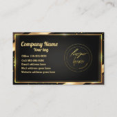 Carte de visite de conception de logo professionne (Devant)