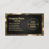 Carte de visite de conception de logo professionne (Devant)