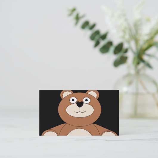 Carte de visite de conception de l'ours (Debout devant)