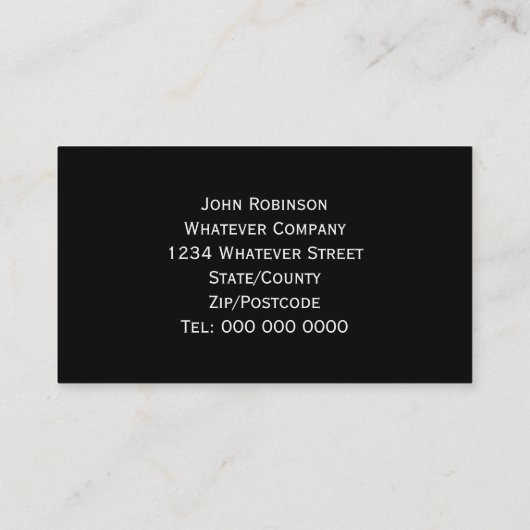 Carte de visite de conception de l'ours (Dos)