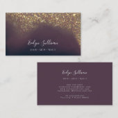 carte de visite de conception de parties scintilla (Devant / Derrière)