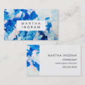 Carte de visite de conception de peinture abstrait (Devant / Derrière)