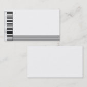 Carte de visite de conception de piano (Devant / Derrière)