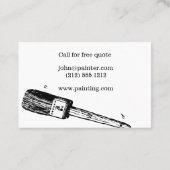 Carte de visite de conception de pinceau (Dos)