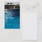 Carte de visite de conception de piscine (Devant / Derrière)