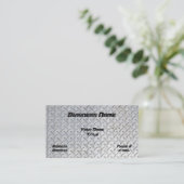 Carte de visite de conception de plat de diamant (Debout devant)