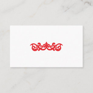 Carte de visite de conception de points rouges