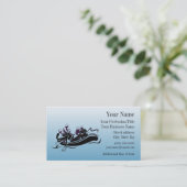 Carte de visite de conception de Rafting d'eau bla (Debout devant)