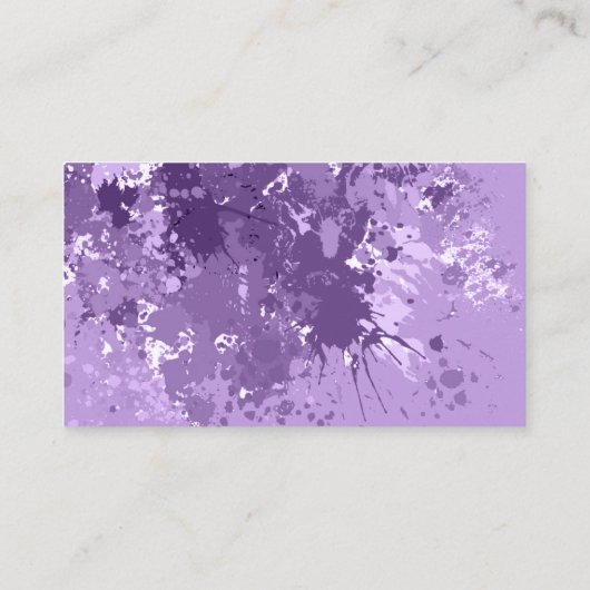 Carte de visite de conception de splash moderne co (Dos)