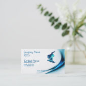 Carte de visite de conception de surf des neiges (Debout devant)