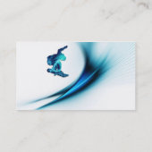 Carte de visite de conception de surf des neiges (Dos)