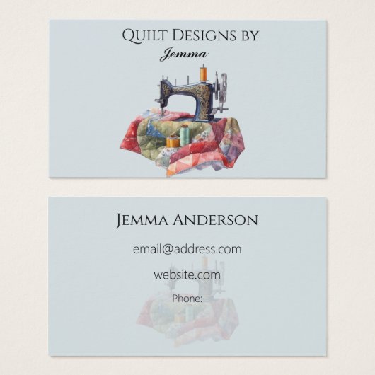 Carte de visite de conception de surfaces composée (Devant & derrière)