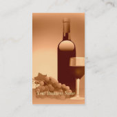Carte de visite de conception de vin (Dos)