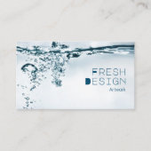 Carte de visite de conception d'eau douce (Devant)