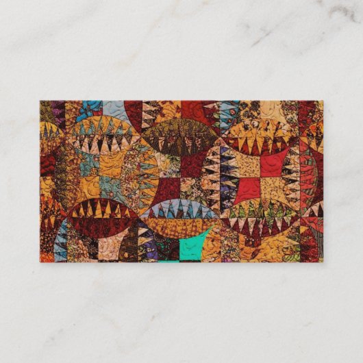 Carte de visite de conception d'édredon (Devant)