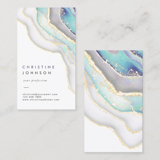 carte de visite de conception d'encre (Devant / Derrière)