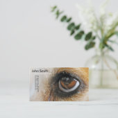 Carte de visite de conception d'oeil de chien de (Debout devant)