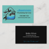 Carte de visite de conception du service de plombe (Devant / Derrière)