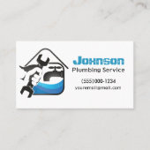Carte de visite de conception du service de plombe (Devant)