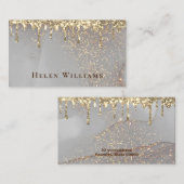 carte de visite de conception étincelante simulé (Devant / Derrière)