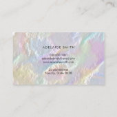 CARTE DE VISITE de conception FAUX perlescent (Dos)