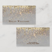 carte de visite de conception faux scintille (Devant / Derrière)