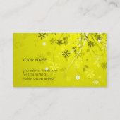 Carte de visite de conception florale (Dos)