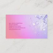 Carte de visite de conception florale (Dos)