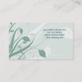 Carte de visite de conception florale (Dos)