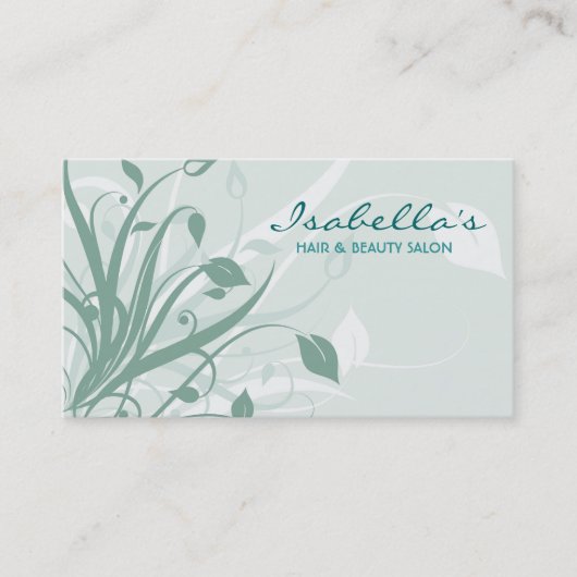 Carte de visite de conception florale (Devant)