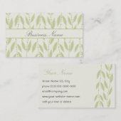 Carte de visite de conception florale (Devant / Derrière)