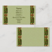 Carte de visite de conception frontalière en anana (Devant / Derrière)