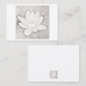 CARTE DE VISITE DE CONCEPTION GRAPHITE LOTUS (Devant / Derrière)