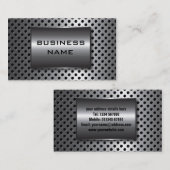 Carte de visite de conception métallique (Devant / Derrière)